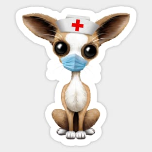 Cute Chihuahua Puppy Nurse Sticker